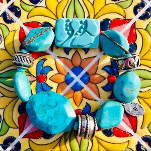 Silpada Turquoise Stretch Bracelet